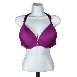 TORRID UNDERWIRE FRONT CLOSURE LACE BACK PADDED BRA